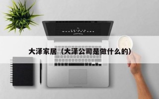 大泽家居（大泽公司是做什么的）